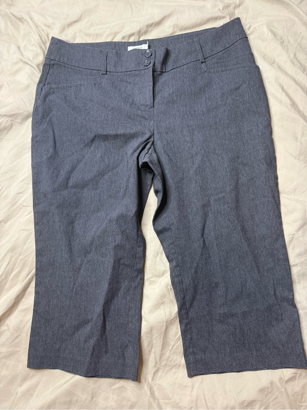 Ricki's Capri Dress Pants in Charcoal Gray Women's Size 12